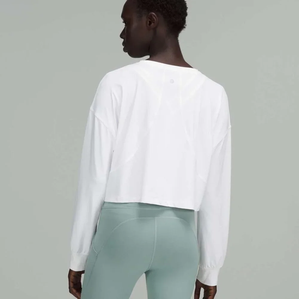 NWT Lululemon Muscle Love Long Sleeve Shirt *Motif - 10 White